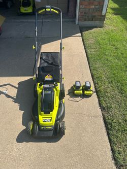 Ryobi 18v brushless 16” push mower kit
