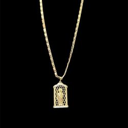 San Judas Tadeo Pendant And Chain