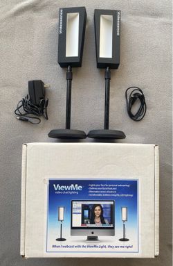 Videssence ViewMe S Kit Video Chat and LED Lighting Double Lamp Setup