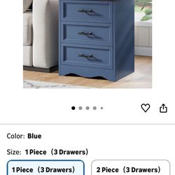 Blue Nightstand 