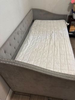 Gray Upholstered Daybed