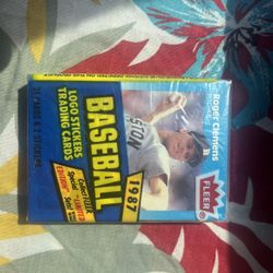 1987 Fleer Baseball Cards Cello Pack Clemens And Carter