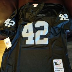 Raider Jersey Number 42 Ronnie Lott Black