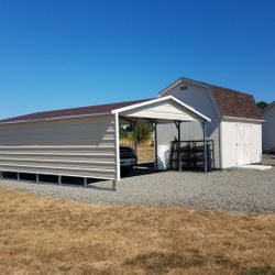18x20 carport delivered new, any size and length available