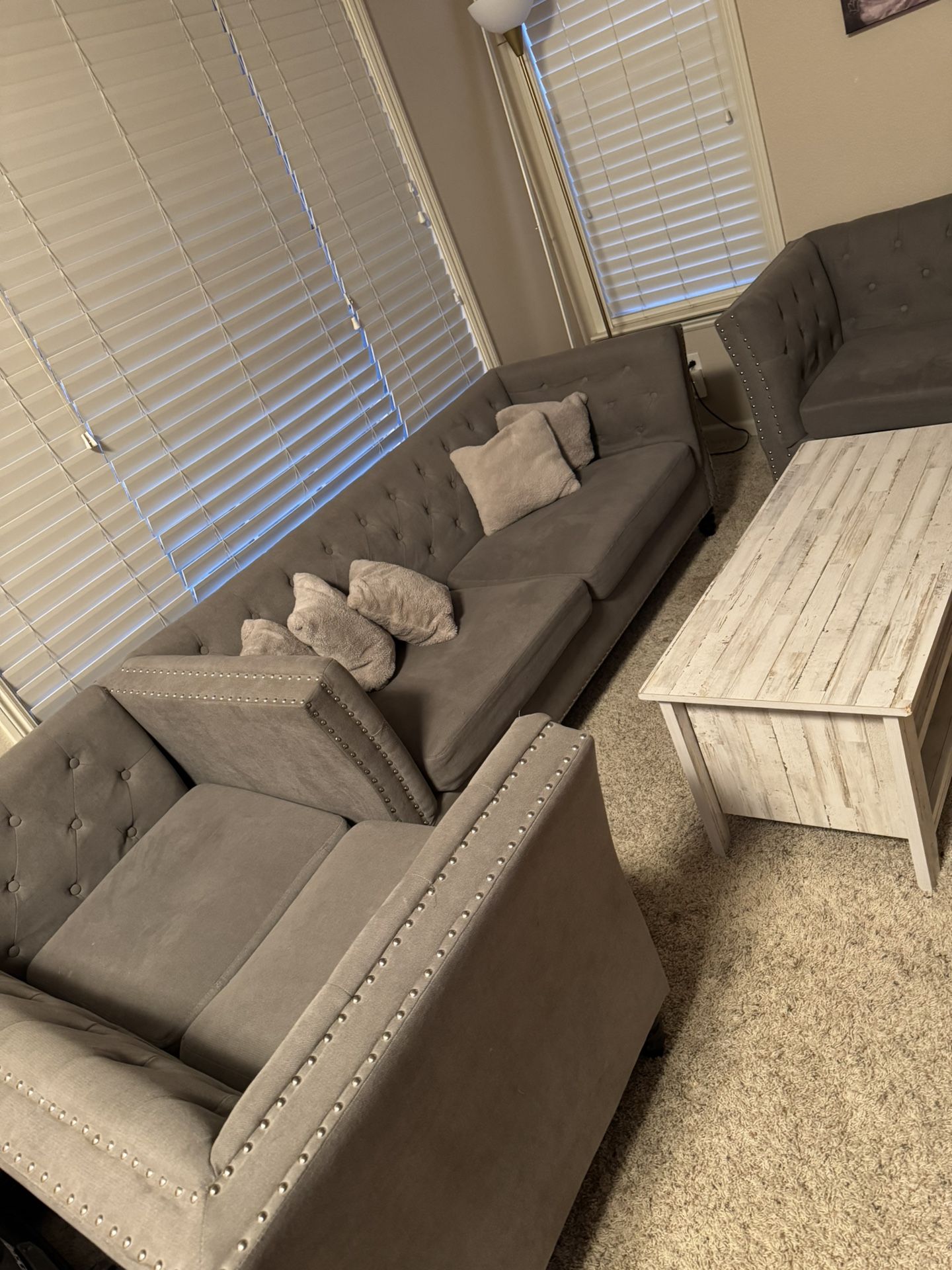 Grey 3 Piece Couch