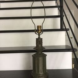 Antique brass lamp.