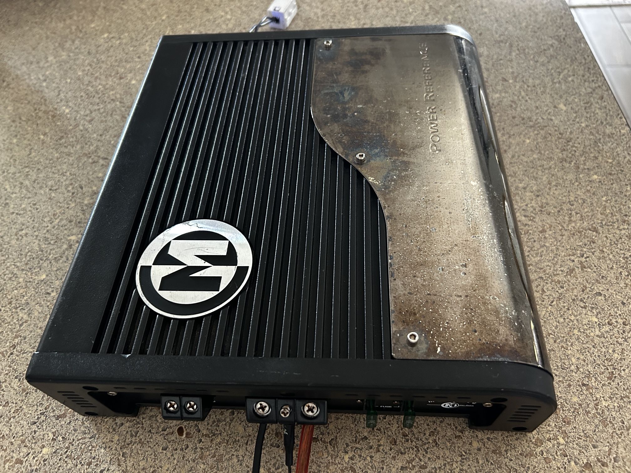 Compact Car Amplifier Memphis Power Reference Series Monoblock Amp Class D 1channel 500watts Rms and 1000w max peak power Subwoofer amp for Bass only