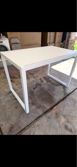 New White Modern Desk or Dining Table