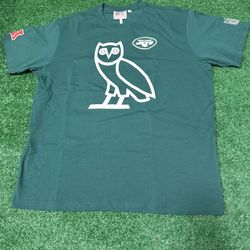 October's Very Own New York Jets NFL Drake Owl Logo Green T-shirt Men’s Size XL