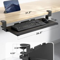 Huano Clamp On Keyboard Tray