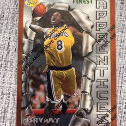1996-97 Topps Finest Kobe Bryant Apprentices #74 w/ Coating LA Lakers