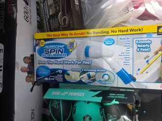 🧚‍♀️ NEW Hurricane Spin Scrubber.Includes 3 scrubbing heads. Extends nearly 4 feet