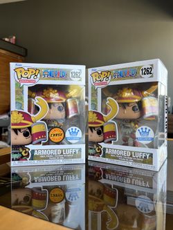 Funko Pop One Piece Armored Luffy #1262 Chase & Common Set