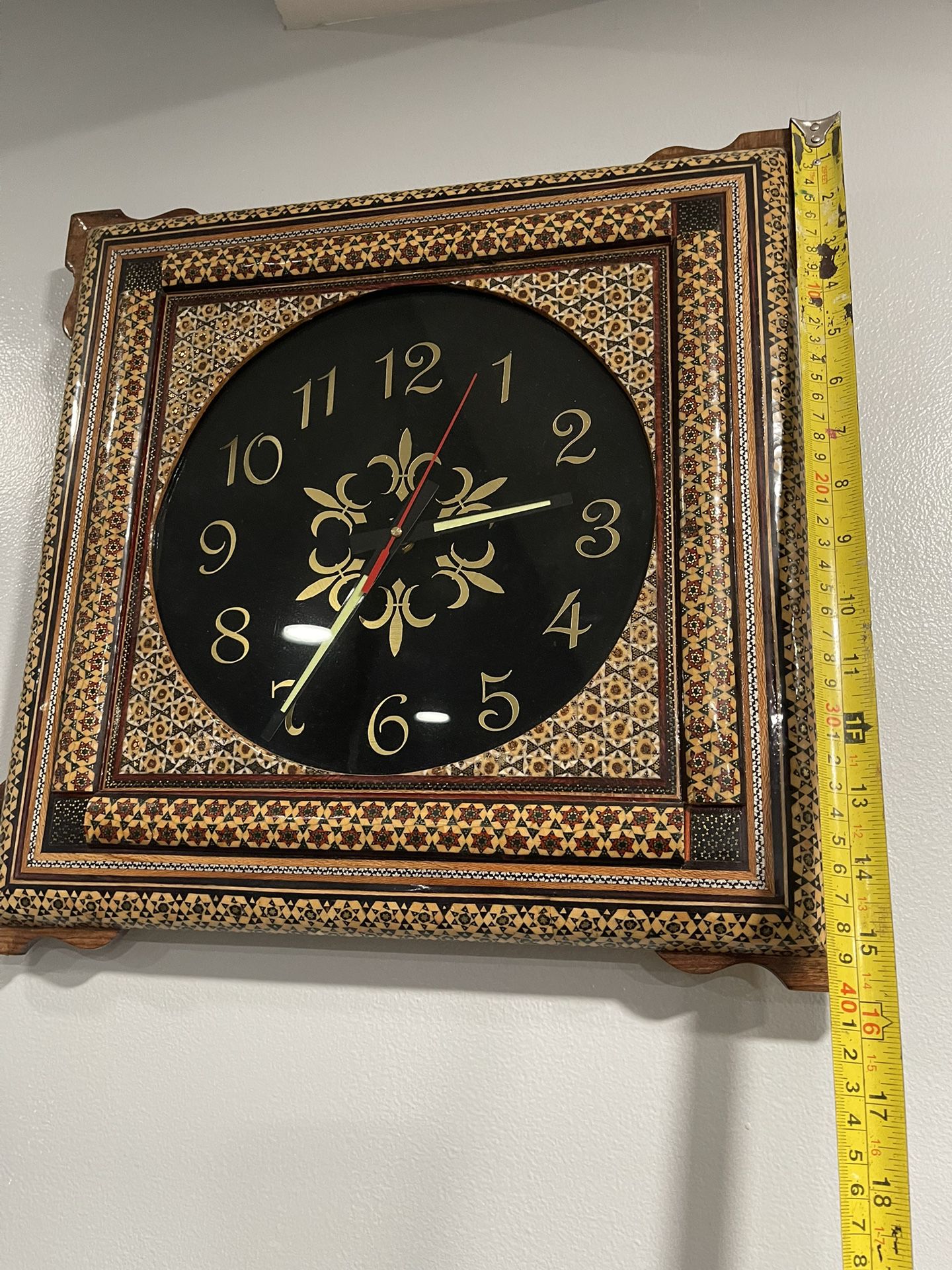 Persian Minakari Clock