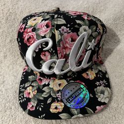 Floral Cali Snap Hat Unisex New
