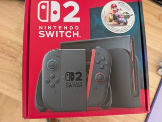 Brand New Nintendo Switch 2 Mario Kart World Bundle with 1 Year of Nintendo Online Membership 