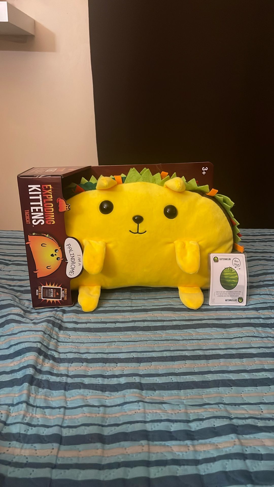 Exploding Kittens Tacocat Plushy W/ Bonus Card