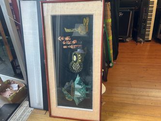 Framed Chinese Embroidery Art Panel