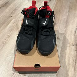 Nike Air DT Max '96 Falcons HQ3620-010 Black Red Nubuck Basketball Sneakers