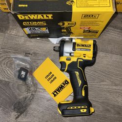 DEWALT ATOMIC 20V MAX Cordless Brushless 1/2 in. Variable Speed Impact Wrench (Tool Only)
