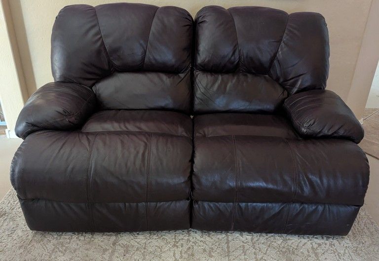 Brown Recliner Loveseat