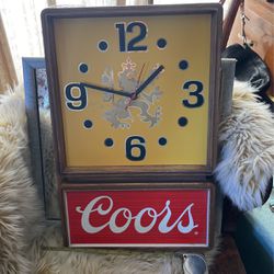 Vintage Coors wall clock