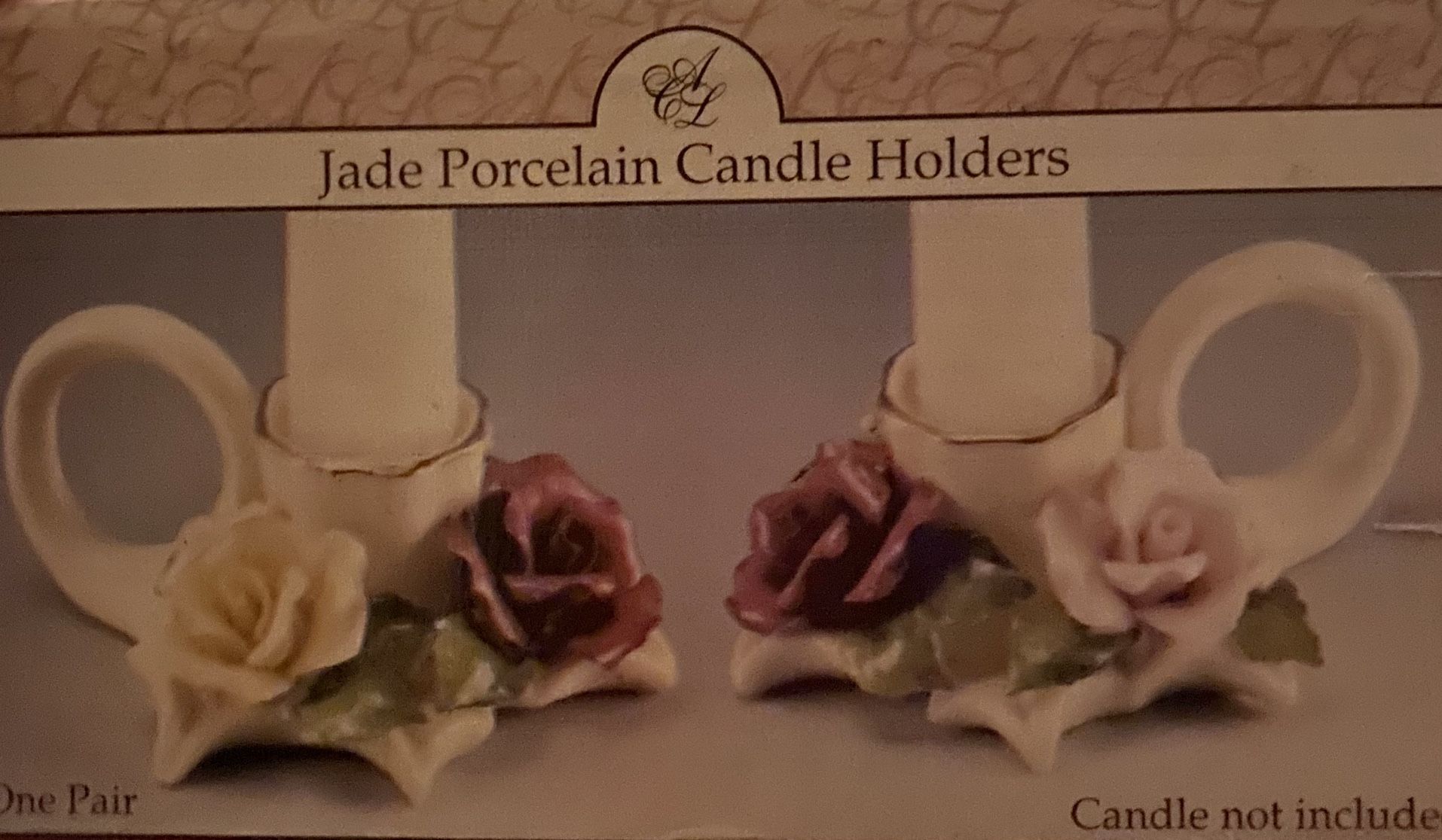 Jade Porcelain Candle Holders