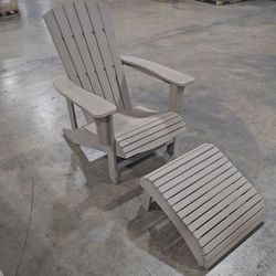 Polywood Adirondack Chair + Ottoman