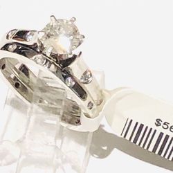 Diamond Ring Engagement Wedding Set NEW NATURAL DIAMONDS 💎 LIQUIDATION SALE -55% See GEMOLOGICAL INSTITUTE APPRAISAL 