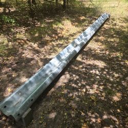20 FT 5.5 IN W-Beam / Guardrail - 12-Gauge, Galvanized | Ranch / Farm / Barrier