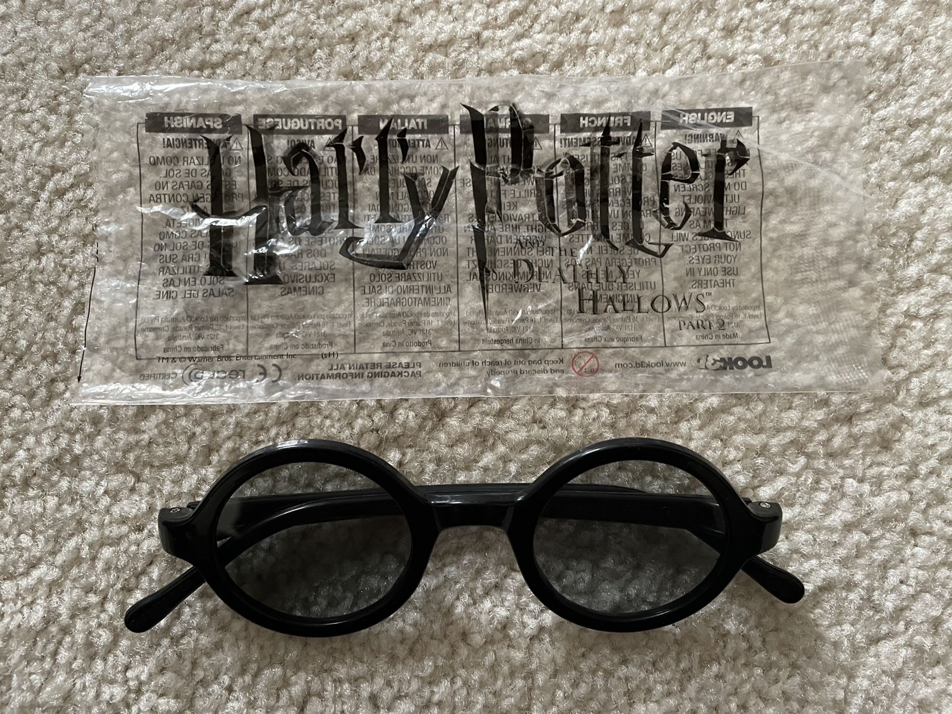 Harry Potter Collectible 3D Glasses