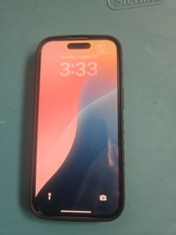 Apple iPhone15 in Black Case