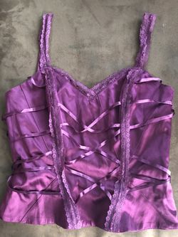 BEBE Sexy Purple Corset Small