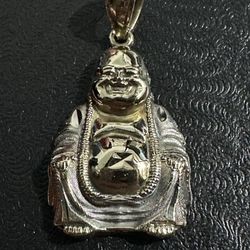 10k Buddha Pendant Two Tone