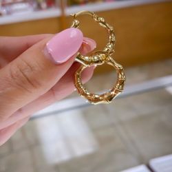 14k Tri Color Earrings