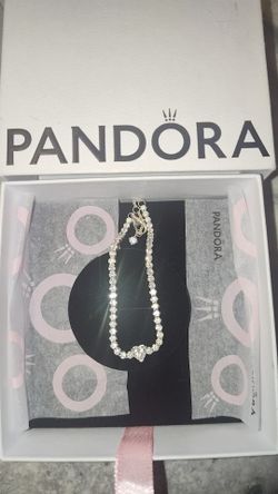 Pandora Sparkling Heart Tennis Bracelet
