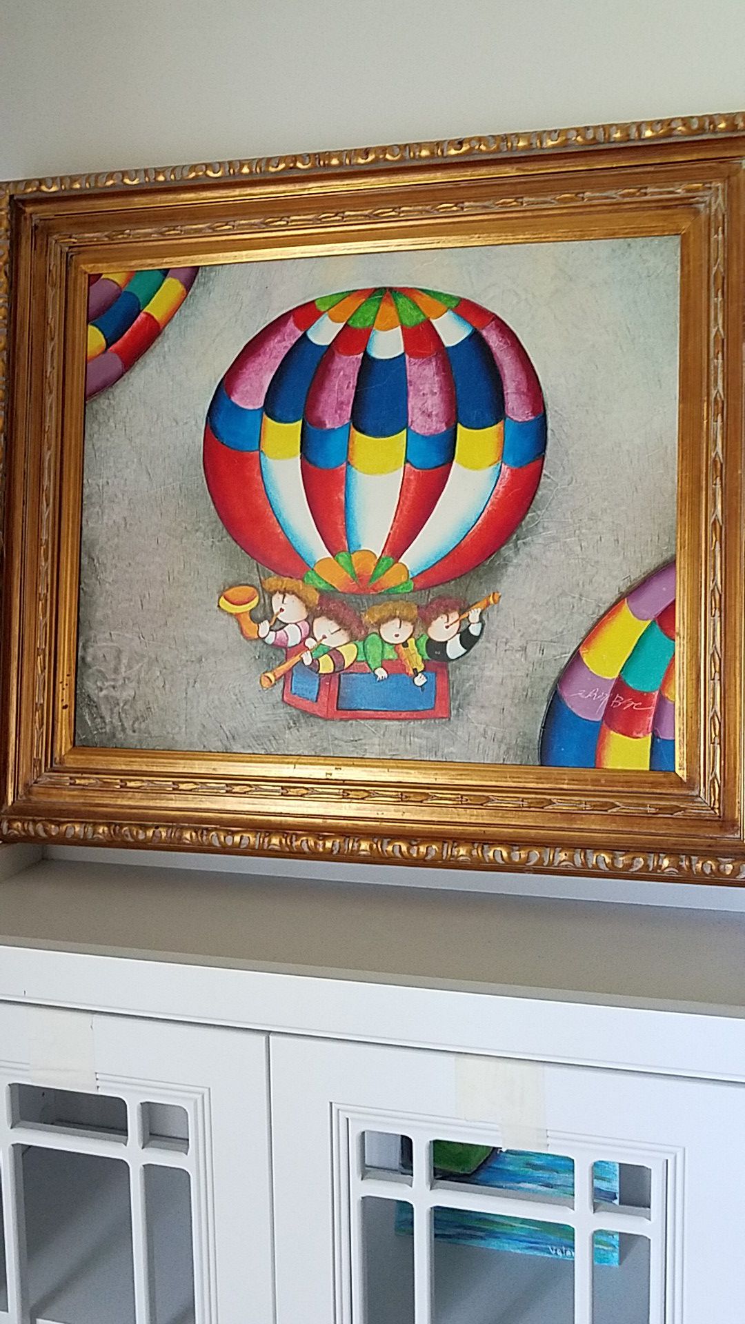 HOT AIR Balloon ARTWORK FRAMED Parasail