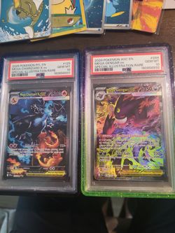 Mega gengar & mega charizard ex psa 10s sequential Pokémon