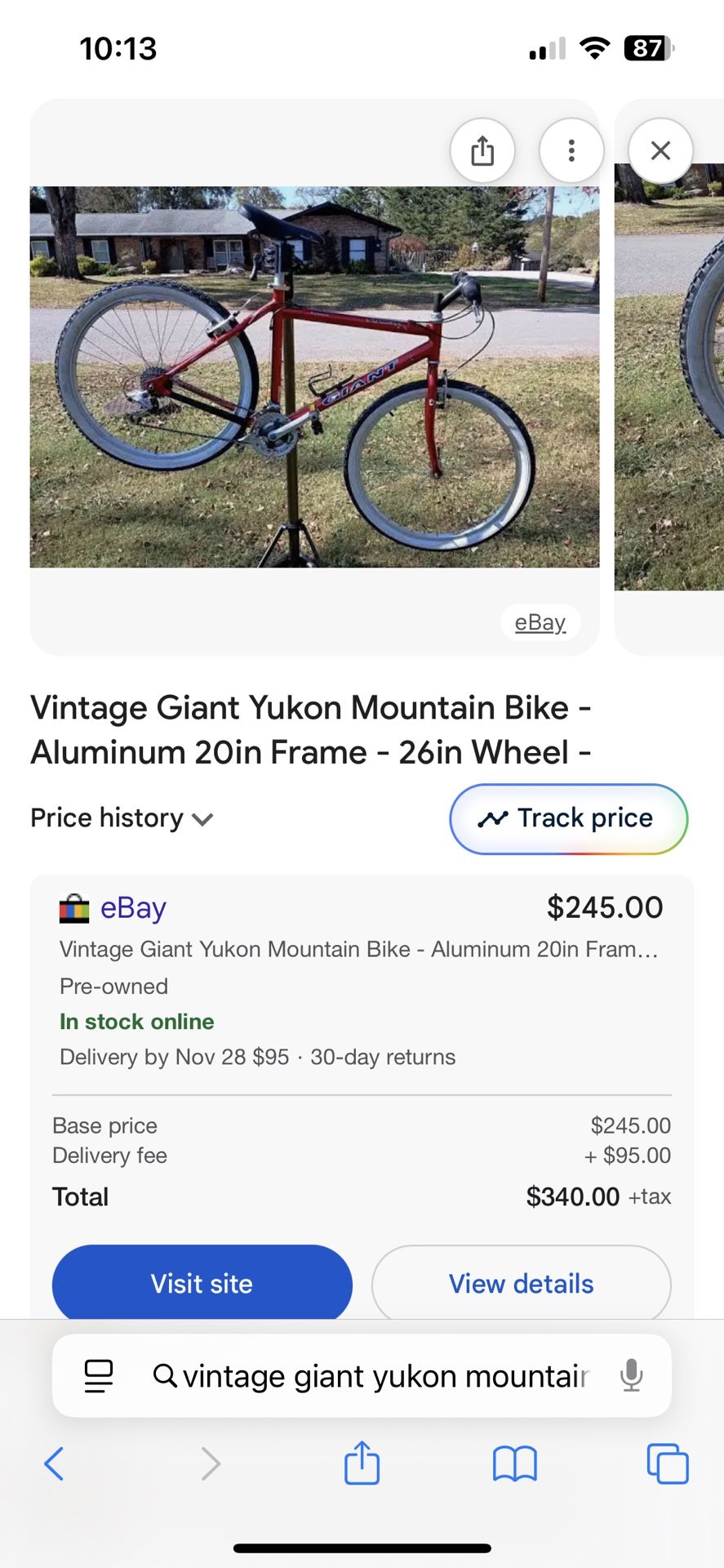 Vintage Giant Yukon mountains bike!!