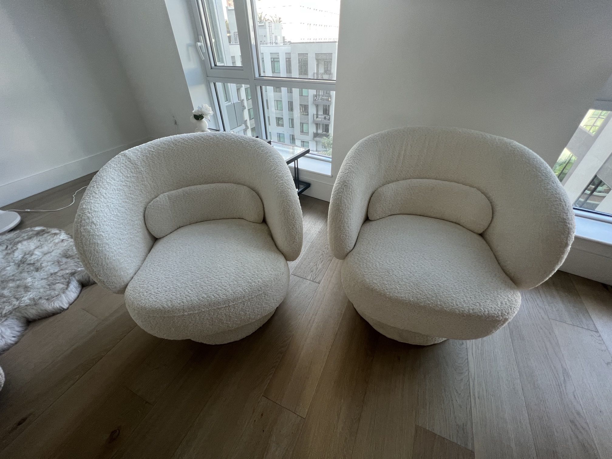 Ivory Boucle Chairs For Sale for Sale in Los Angeles, CA - OfferUp