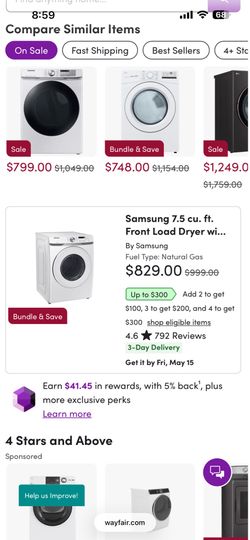 Samsung washer and dryer