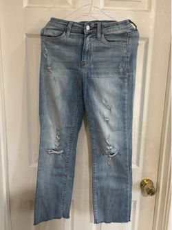 Flying Monkey Distressed Straight Jeans - Light Wash (Size 26)