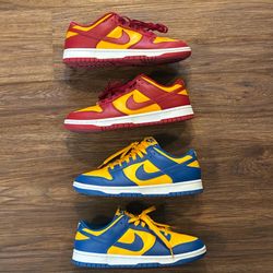 Nike Dunk Low UCLA USC College Pack Bundle Men’s 10 & 10.5