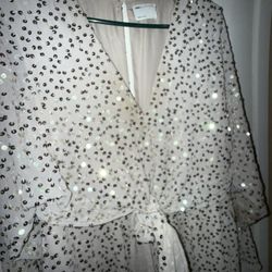 ASOS Size 10 Baby Pink Sequin Dress 