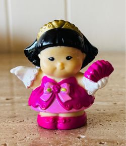 Fisher Price Little People SONYA LEE Pink Dress Asian Princess Girl Figure 2003