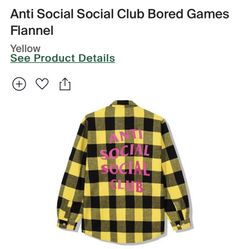 Antisocial Social Social Club , Flannel  Shirt