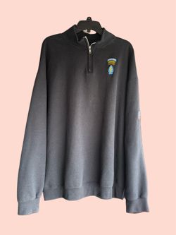 Jerzees NuBlend Special Forces Ranger Airborne 1/4 Zip Pullover – Black (2XL)