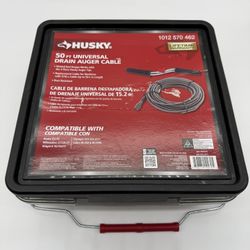 Husky 50 Ft Universal Drain Auger Cable Replacement Cable w/ Case