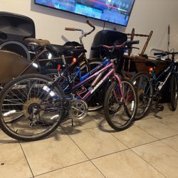 Four bikes