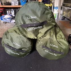 LL Bean Flannel Sleeping Bags